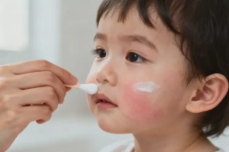 少兒面部容易長濕疹不管它會自己自愈嗎(圖3)