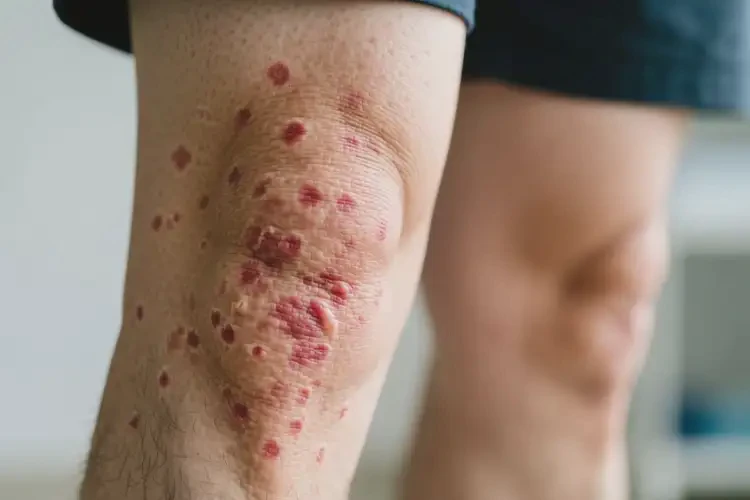 男性大腿上长湿疹可不可以彻底自愈(图2)