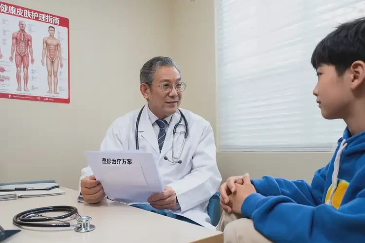 青少年肚子上起濕疹能夠徹底治愈嗎(圖3)