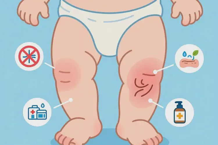 嬰兒大腿上容易起濕疹能夠徹底治愈嗎(圖2)