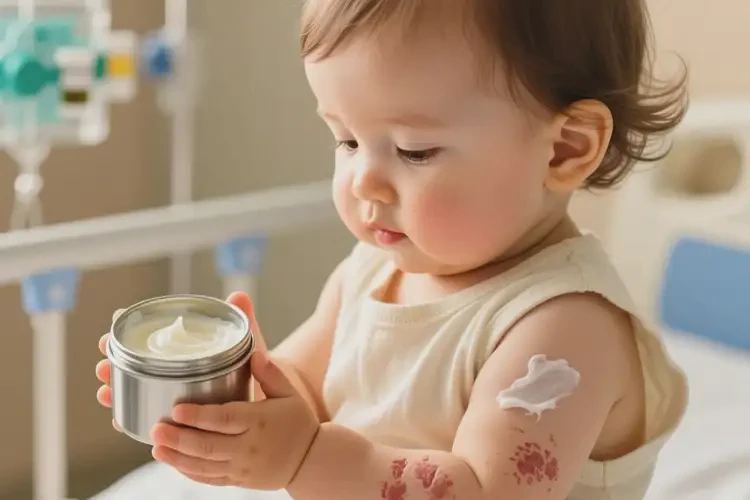 幼兒手臂上容易起濕疹不管它會自己自愈嗎(圖1)