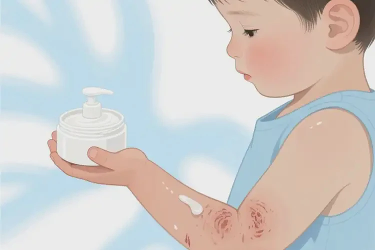 孩子手臂上起濕疹不管它會(huì)自己好嗎(圖2)