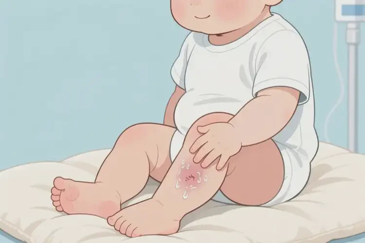 寶寶小腿上有濕疹不管它會(huì)自己痊愈嗎(圖4)