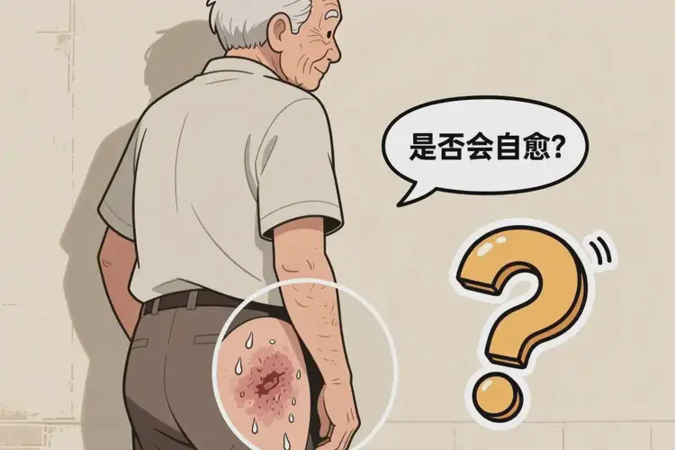 老年人屁股上有濕疹不管它會自己痊愈嗎(圖1)