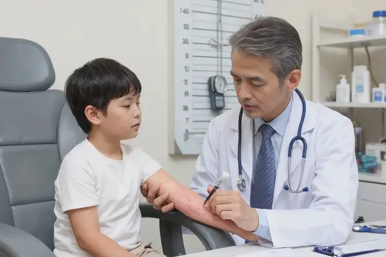 少兒手臂偶爾長濕疹能靠自己自愈嗎(圖1)