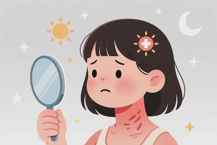 小學生脖子經(jīng)常長濕疹可以徹底自愈嗎(圖2)