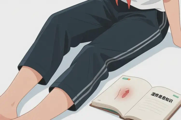 中學(xué)生大腿上出現(xiàn)濕疹能徹底自愈嗎(圖1)