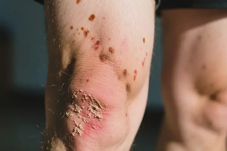 男生大腿上有濕疹可以徹底自愈嗎(圖2)