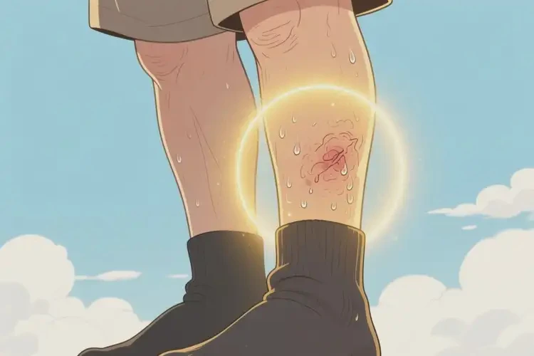 老人小腿上起濕疹可不可以徹底自愈(圖1)