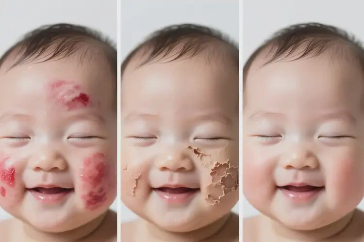 婴幼儿面部有湿疹可以彻底自愈吗(图3)