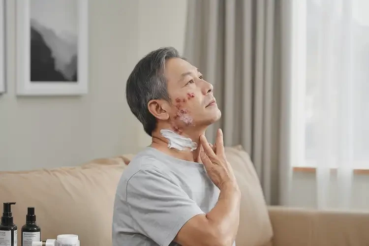 男人脖子經(jīng)常長濕疹不管它會自己痊愈嗎(圖2)