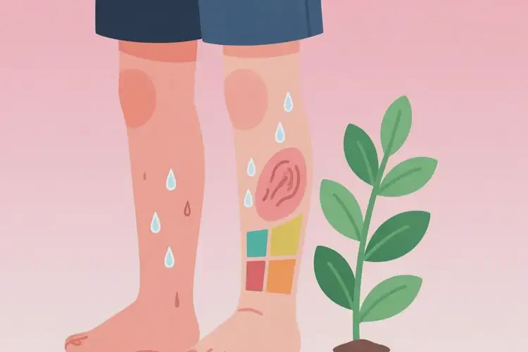 青年人小腿經(jīng)常起濕疹不管它會自己自愈嗎(圖1)