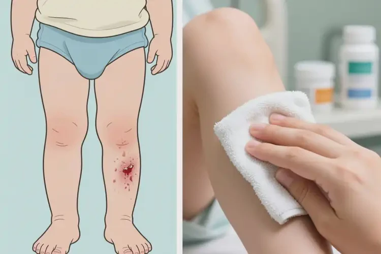 小兒小腿上偶爾起濕疹能夠徹底治愈嗎(圖1)