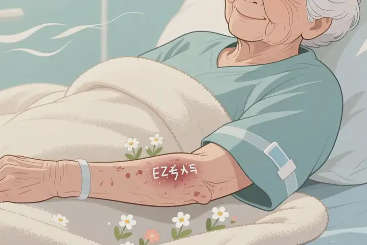 老人手臂上出濕疹能靠自己自愈嗎(圖1)