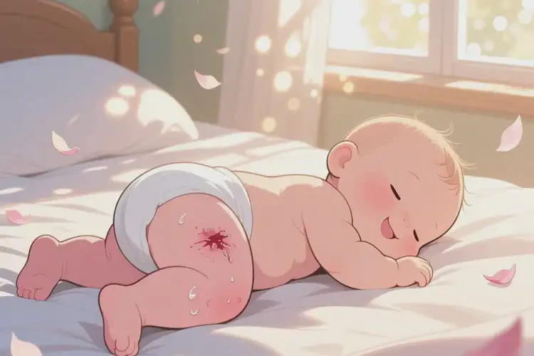 嬰兒大腿偶爾長濕疹能靠自己自愈嗎(圖1)