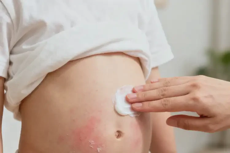 少兒肚子上偶爾起濕疹能靠自己自愈嗎(圖4)