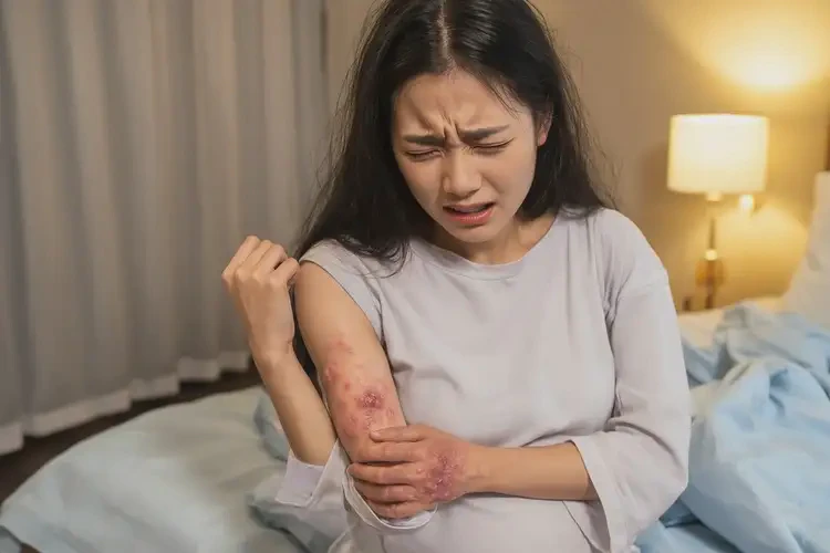 产妇手上容易起湿疹不管它会自己自愈吗(图3)