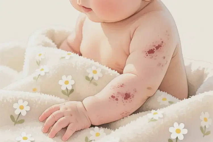 宝宝手臂上容易长湿疹不管它会自己自愈吗(图3)