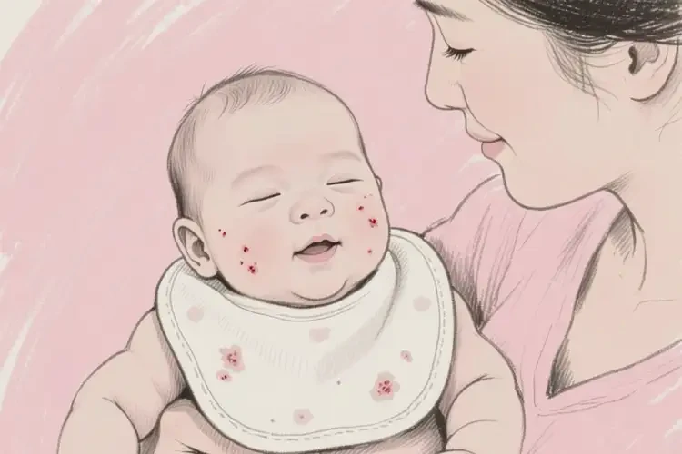 嬰幼兒脖子長濕疹能夠徹底治愈嗎(圖2)