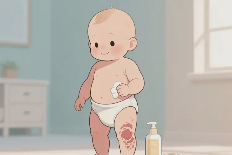 幼兒小腿出現(xiàn)濕疹能徹底自愈嗎(圖1)