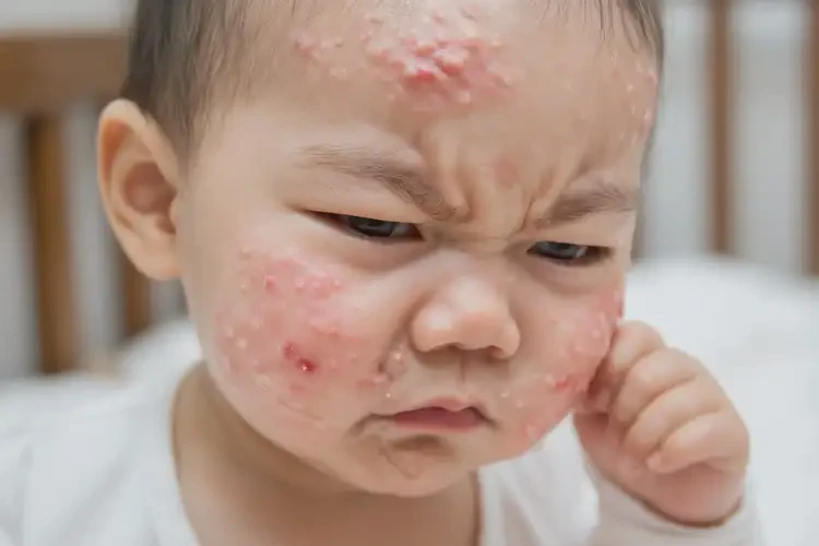 嬰幼兒面部經(jīng)常起濕疹不管它會(huì)自己痊愈嗎(圖4)