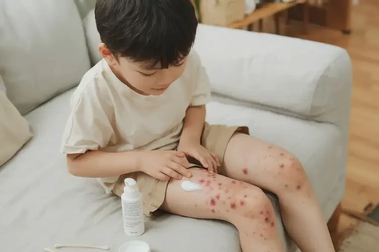 小孩小腿上起濕疹能靠自己自愈嗎(圖1)