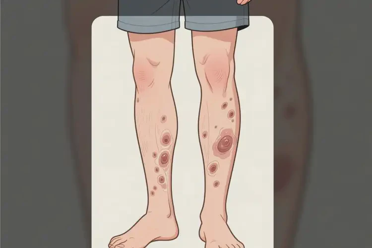 青年人小腿上偶爾起濕疹不管它會自己好嗎(圖2)