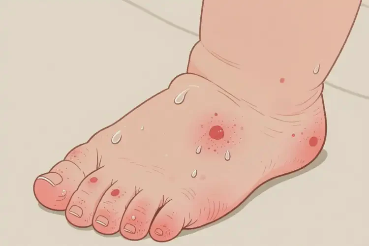 嬰幼兒腳上長(zhǎng)濕疹可不可以徹底自愈(圖3)