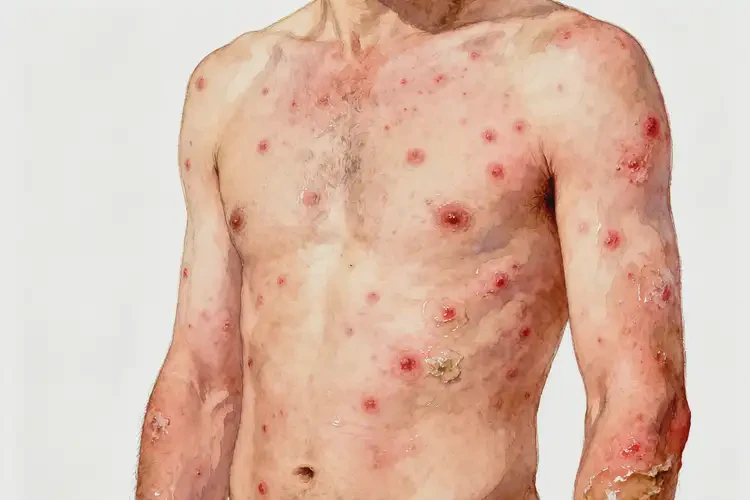 男性全身長(zhǎng)濕疹不管它會(huì)自己好嗎(圖2)