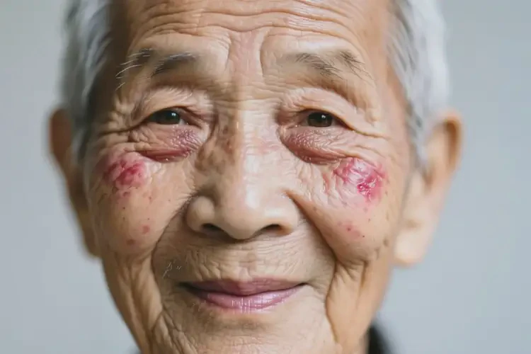 高齡老人面部容易長濕疹不管它會(huì)自己痊愈嗎(圖3)
