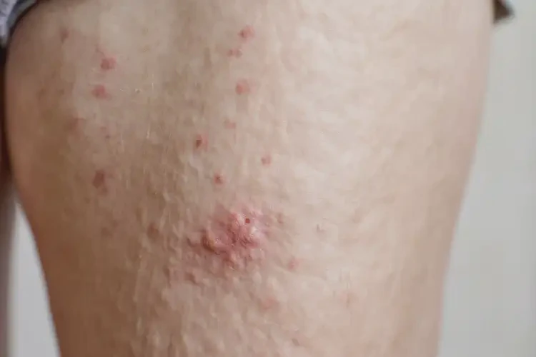 老人大腿上長(zhǎng)濕疹能夠徹底治愈嗎(圖3)