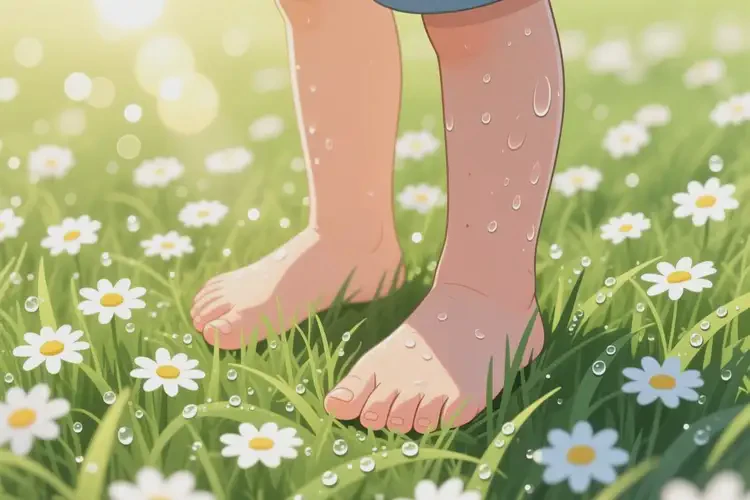 兒童腳上偶爾起濕疹可以徹底自愈嗎(圖1)