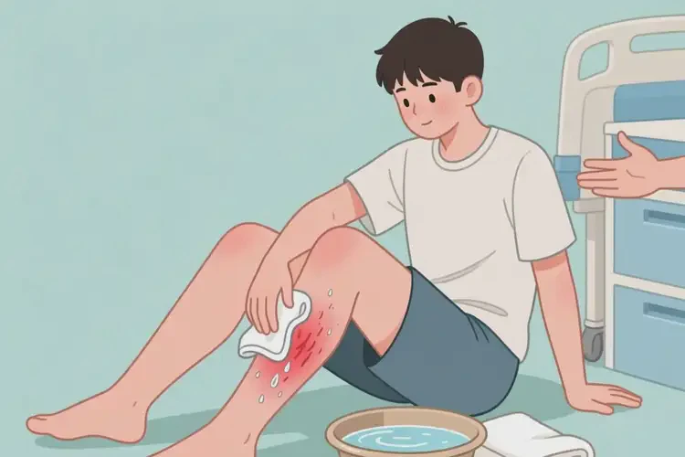 男生小腿容易起濕疹能夠徹底治愈嗎(圖1)