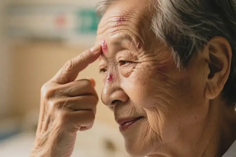 高齡老人面部偶爾長濕疹能不能徹底自愈(圖3)