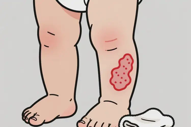 幼兒小腿長(zhǎng)濕疹可以徹底自愈嗎(圖1)