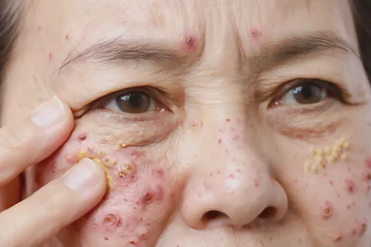 女人面部經(jīng)常起濕疹不管它會(huì)自己好嗎(圖4)