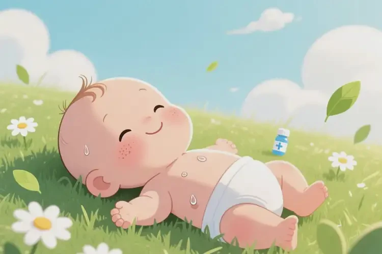 孩子脖子上起濕疹能徹底自愈嗎(圖3)