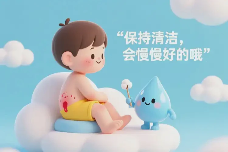 兒童肛周偶爾長濕疹不管它會自己自愈嗎(圖1)