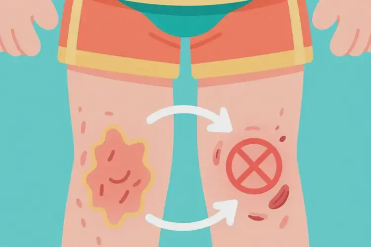 儿童大腿偶尔长湿疹能够彻底治愈吗(图1)