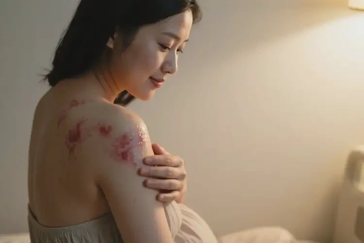 產(chǎn)婦全身長(zhǎng)濕疹能靠自己自愈嗎(圖1)