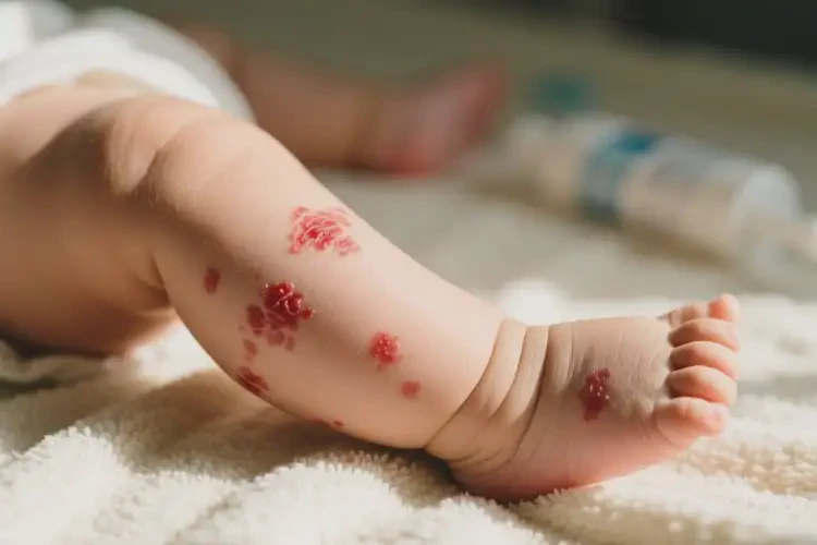 幼兒大腿上長濕疹能靠自己自愈嗎(圖2)