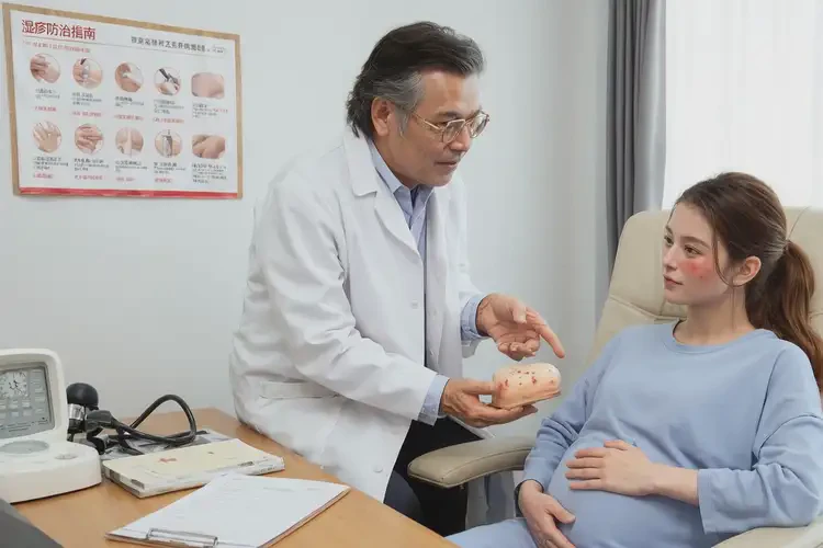 產(chǎn)婦臉上長(zhǎng)濕疹能靠自己自愈嗎(圖1)