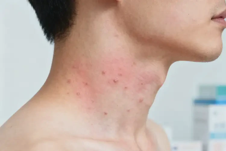 男人脖子上經(jīng)常起濕疹不管它會(huì)自己自愈嗎(圖4)