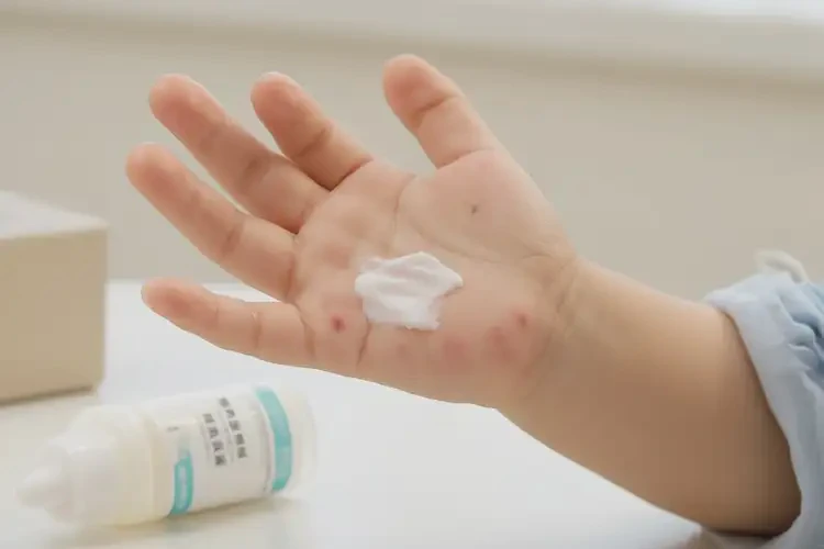 小孩手上長濕疹不管它會自己痊愈嗎(圖1)