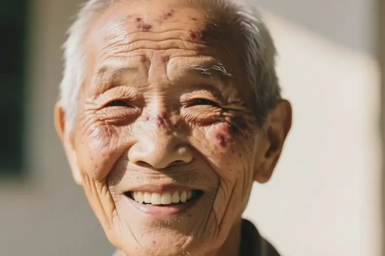 高齡老人臉上經(jīng)常長濕疹不管它會自己好嗎(圖2)