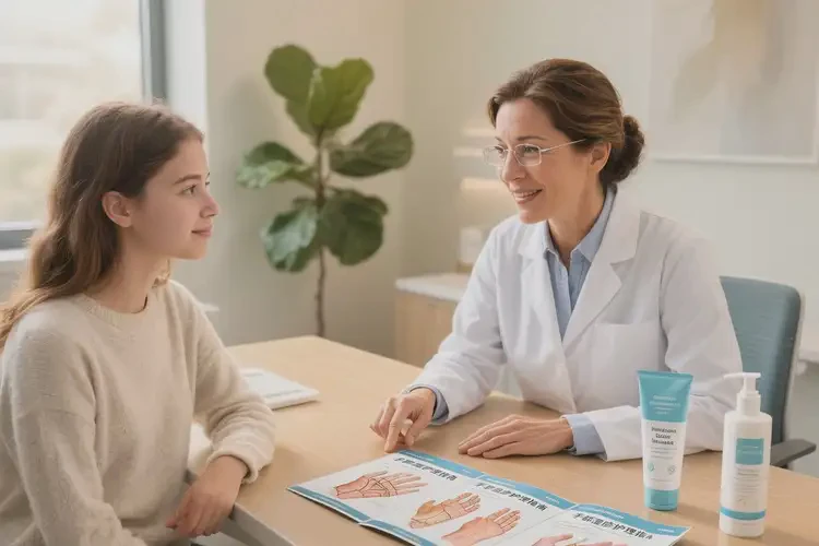 青年人手上出現(xiàn)濕疹能不能徹底自愈(圖1)