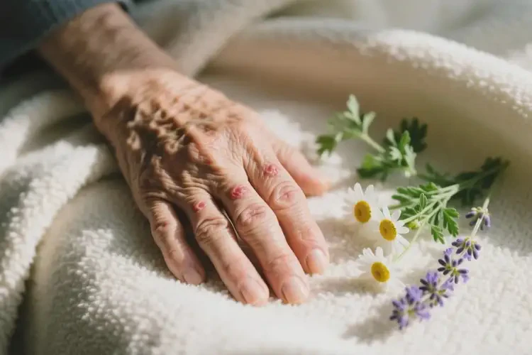 老年人手上长湿疹可以彻底自愈吗(图1)