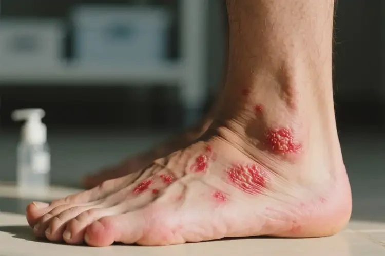 男性腳上起濕疹能夠徹底治愈嗎(圖4)