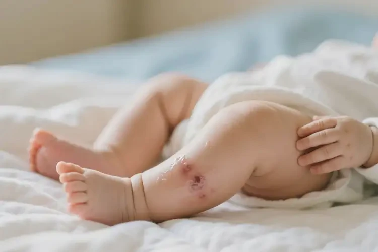 新生兒大腿出現(xiàn)濕疹能夠徹底治愈嗎(圖3)