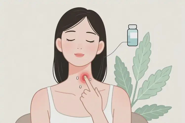 女性脖子長濕疹能夠徹底治愈嗎(圖1)